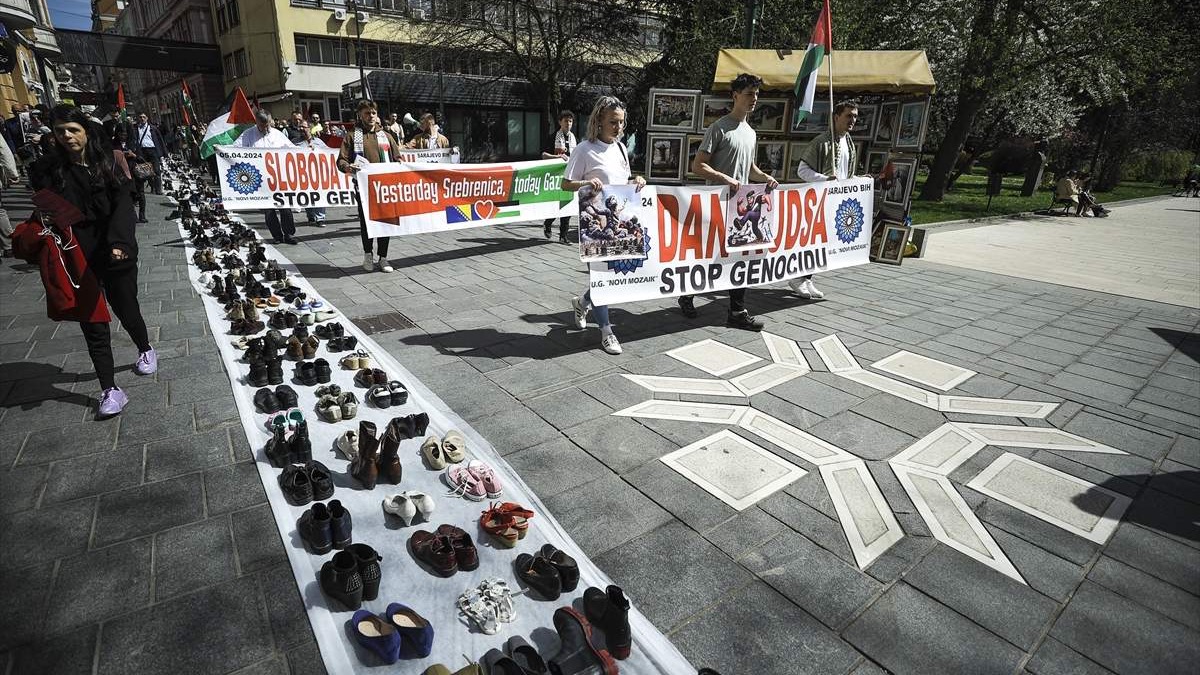 Povodom Dana Kudsa u Sarajevu održana mirna šetnja za Palestinu