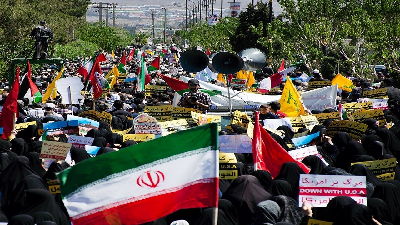 Prosesi Hari Al-Quds di Iran/ Pemakaman Syuhada Pembela Al-Quds di Teheran