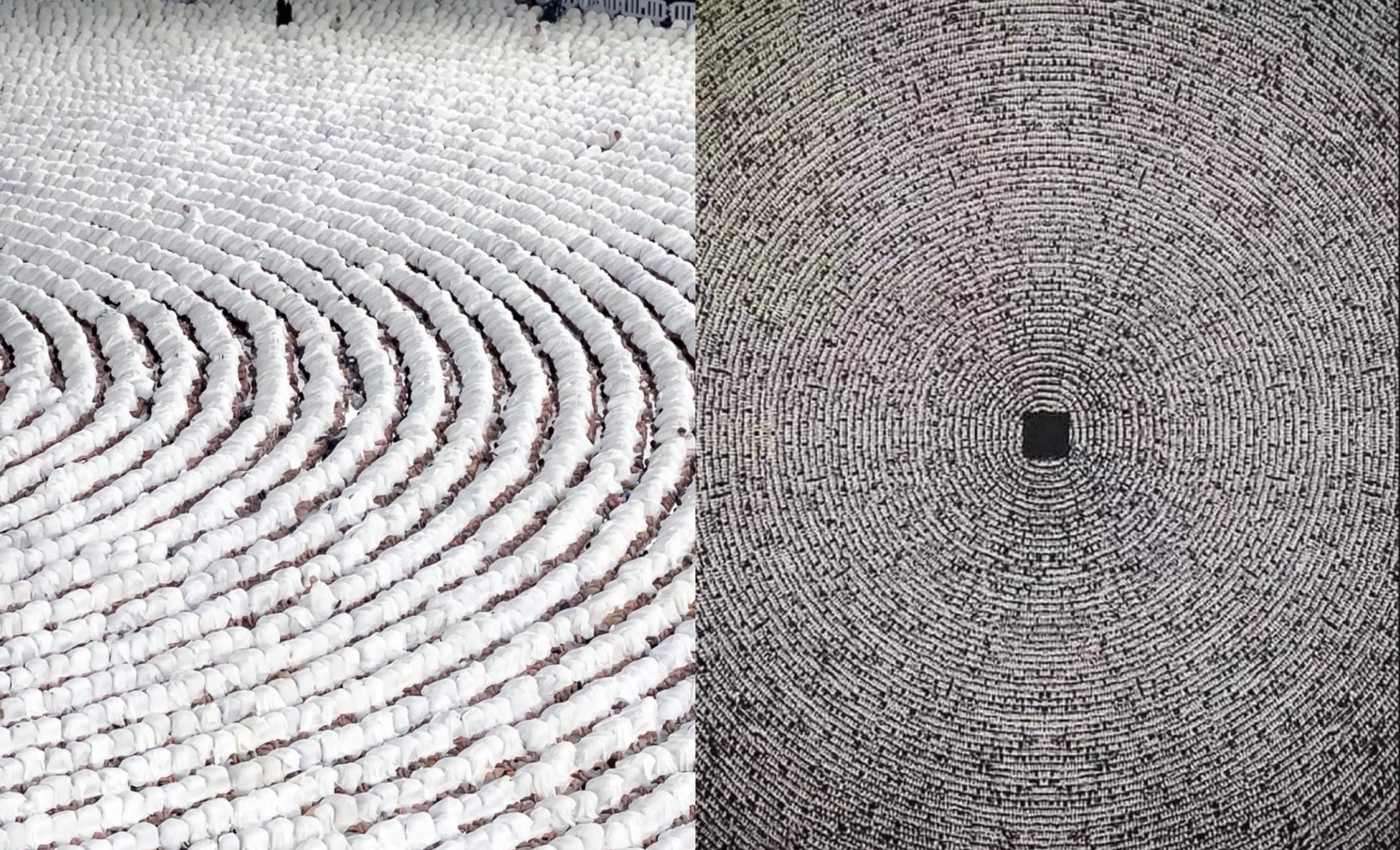 ویدیو | حضور بیش از ۲.۵ میلیون زائر در شب ۲۷ ماه رمضان در مکه