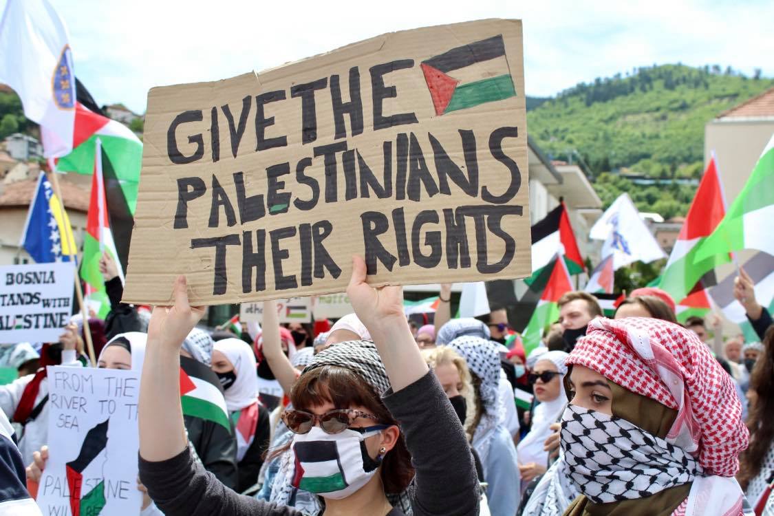 Support rally for Palestine held in Sarajevo