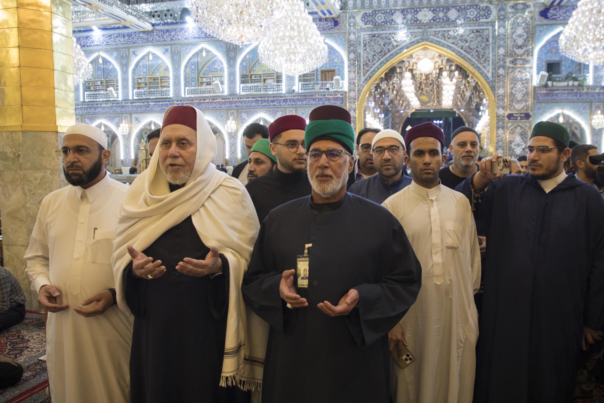 Delegation from Al-Azhar visits Al-Abbas Shrine in Karbala (+Photos)