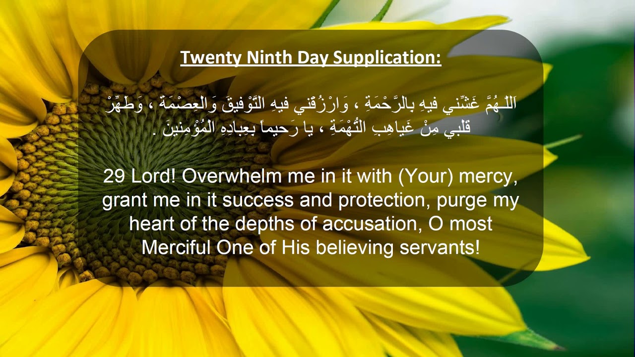 Video: Ramadan Dua (day 29)