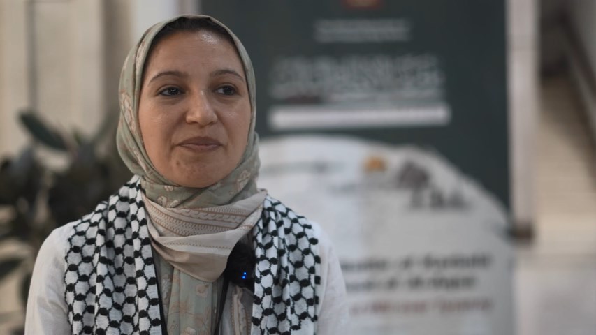 لقاء خاص/ كلمة لناشطة المصرية "السيدة سماح بركة" على هامش مؤتمر نداء الاقصى الدولي الثالث