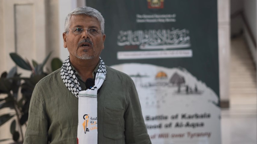 لقاء خاص/ كلمة حنسو جلالي ناشط سياسي ضد الكيان الصهيوني من تونس على هامش مؤتمر نداء الاقصى الدولي الثالث