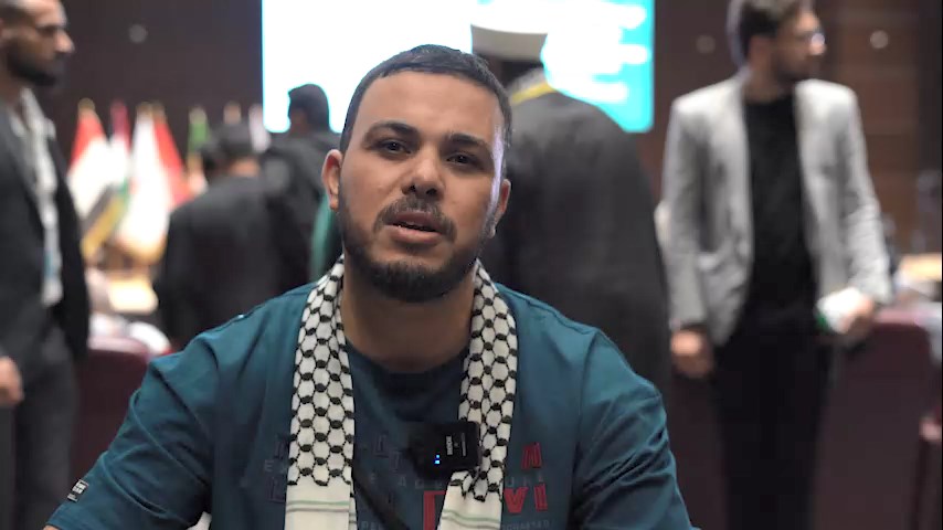 لقاء خاص/كلمة لدكتور "اسلام عسلية" جريح فلسطيني على هامش مؤتمر نداء الاقصى الدولي الثالث
