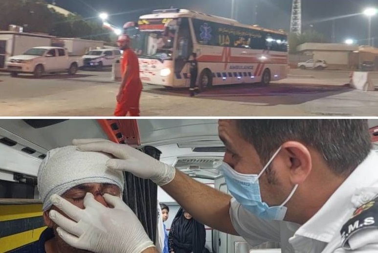 تصادف اتوبوس زائران ایرانی با یک خودروی سنگین در عراق