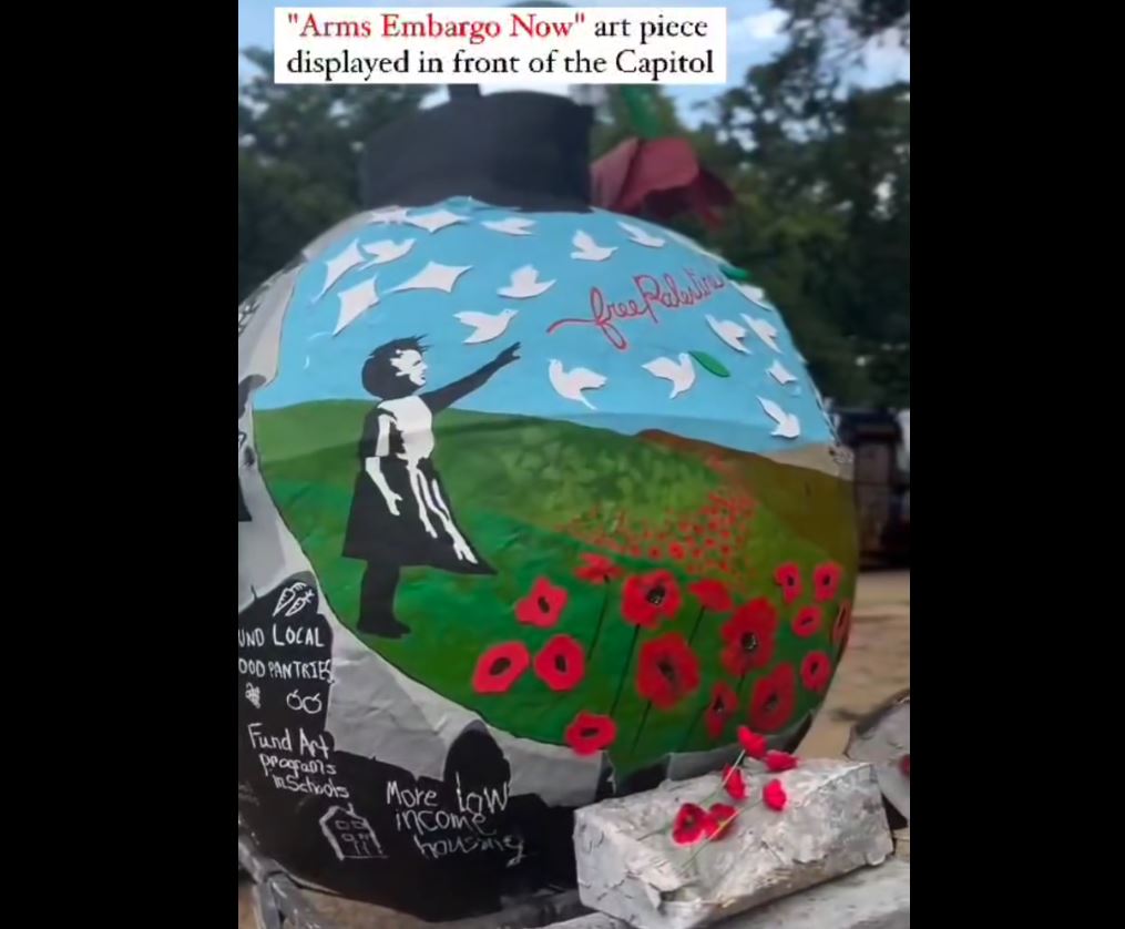 Video: Solidarity with Gaza in front of US Capitol building in Washington D.C.