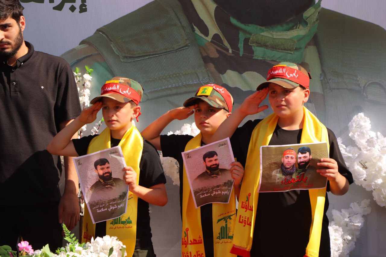 Video: Funeral procession of Hezbollah martyr "Ibrahim Shawqi Salama" in Blida, Southern Lebanon
