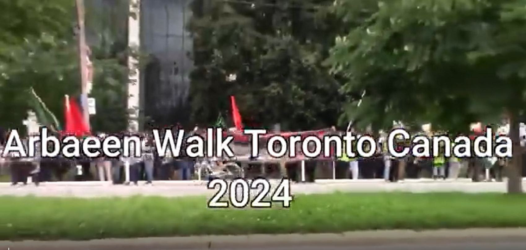 Video: Arbaeen walk in Toronto, Canada 1446-2024