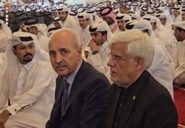 حضور النائب الأول للرئيس الايراني في صلاة الجمعة بالدوحة