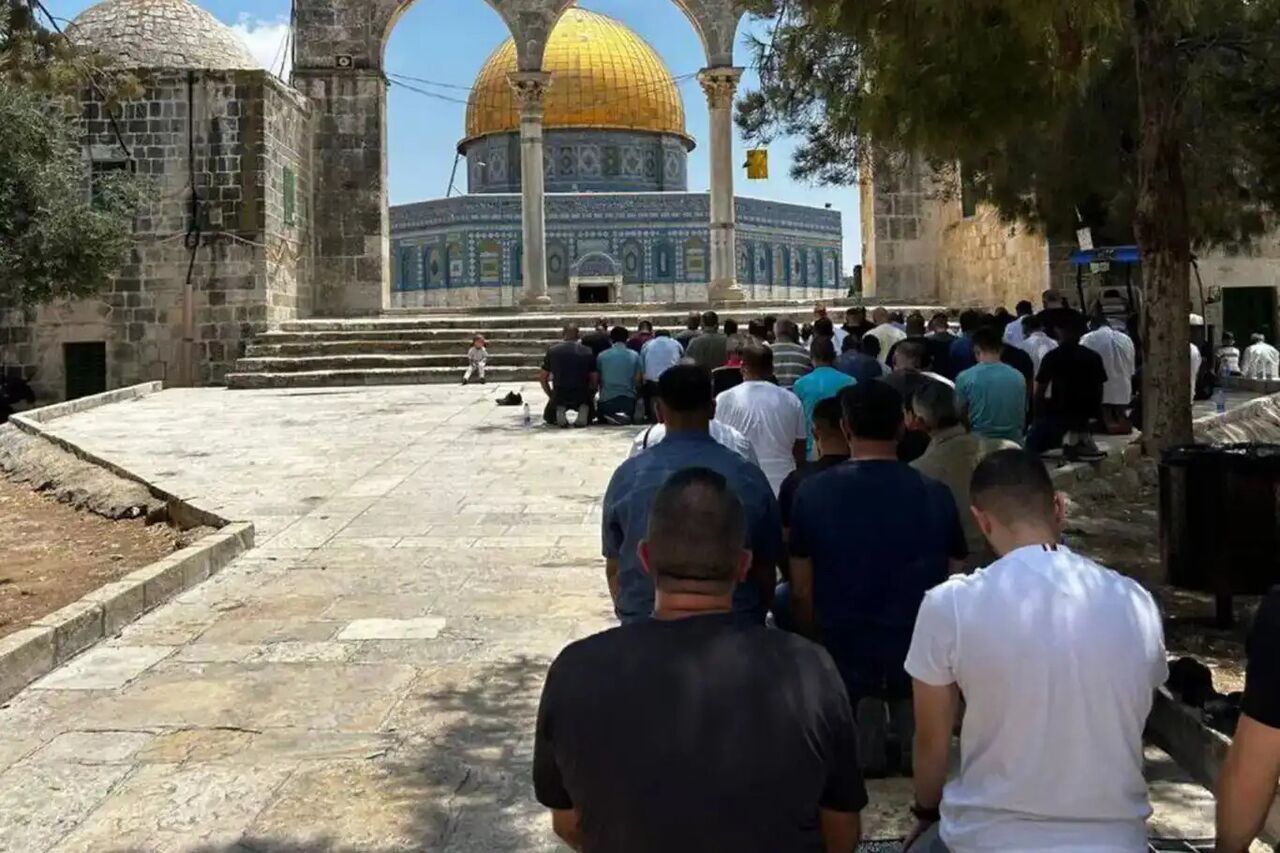 نماز میت غیابی در مسجد‌الاقصی اقامه شد + ویدیو