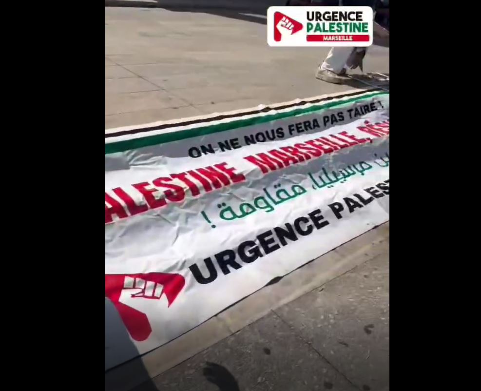 Video: Solidarity with Palestine in Marseille, France