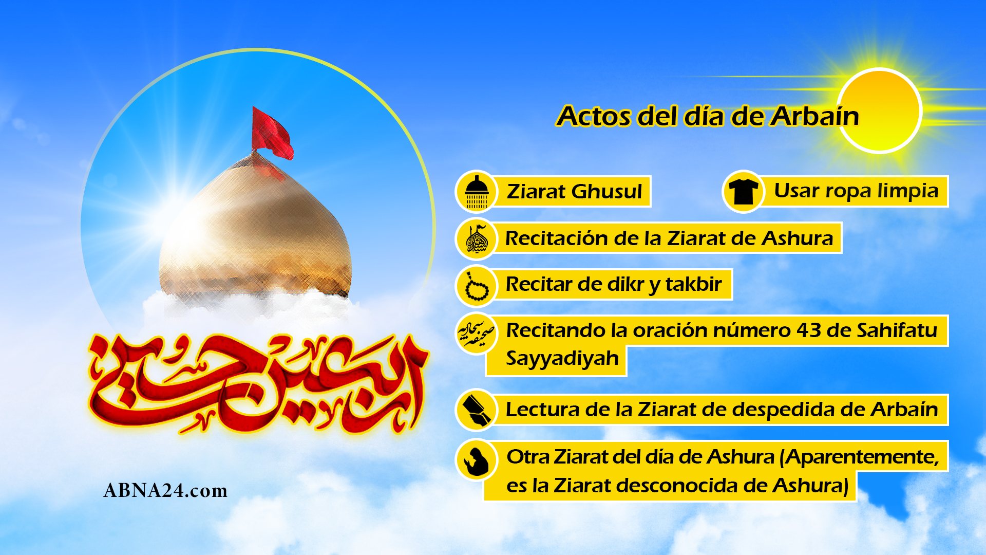Actos del día de Arbaín