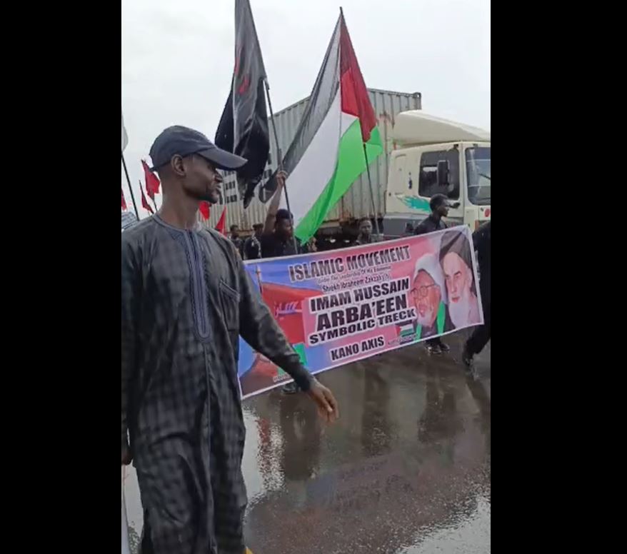 Video: Arbaeen walk under heavy raining in Kano, Nigeria 1446-2024