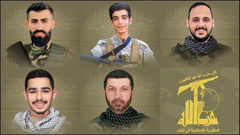 Five Hezbollah fighters martyred in operations against Zionist regime