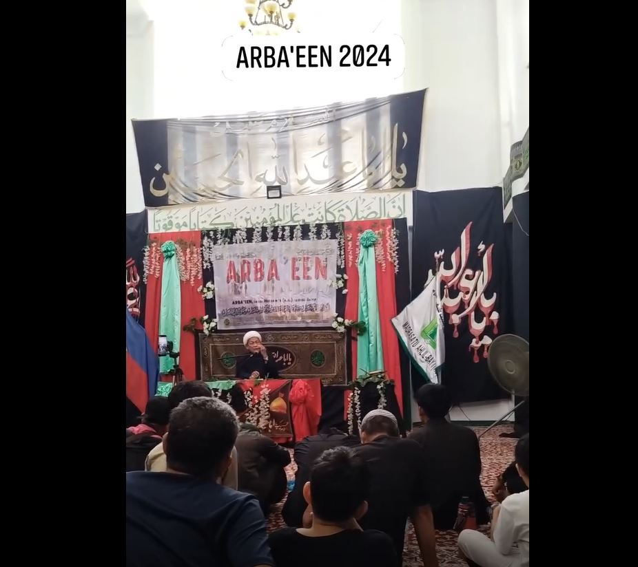 Video: Arbaeen mourning ceremony at Imam Mahdi Mosque in Zamboanga, Philippines 1446-2024