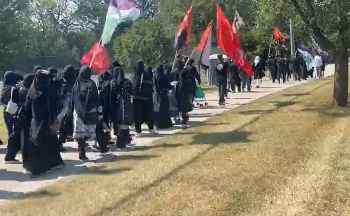 Video: Arbaeen walk in Chicago, Illinois 1446-2024