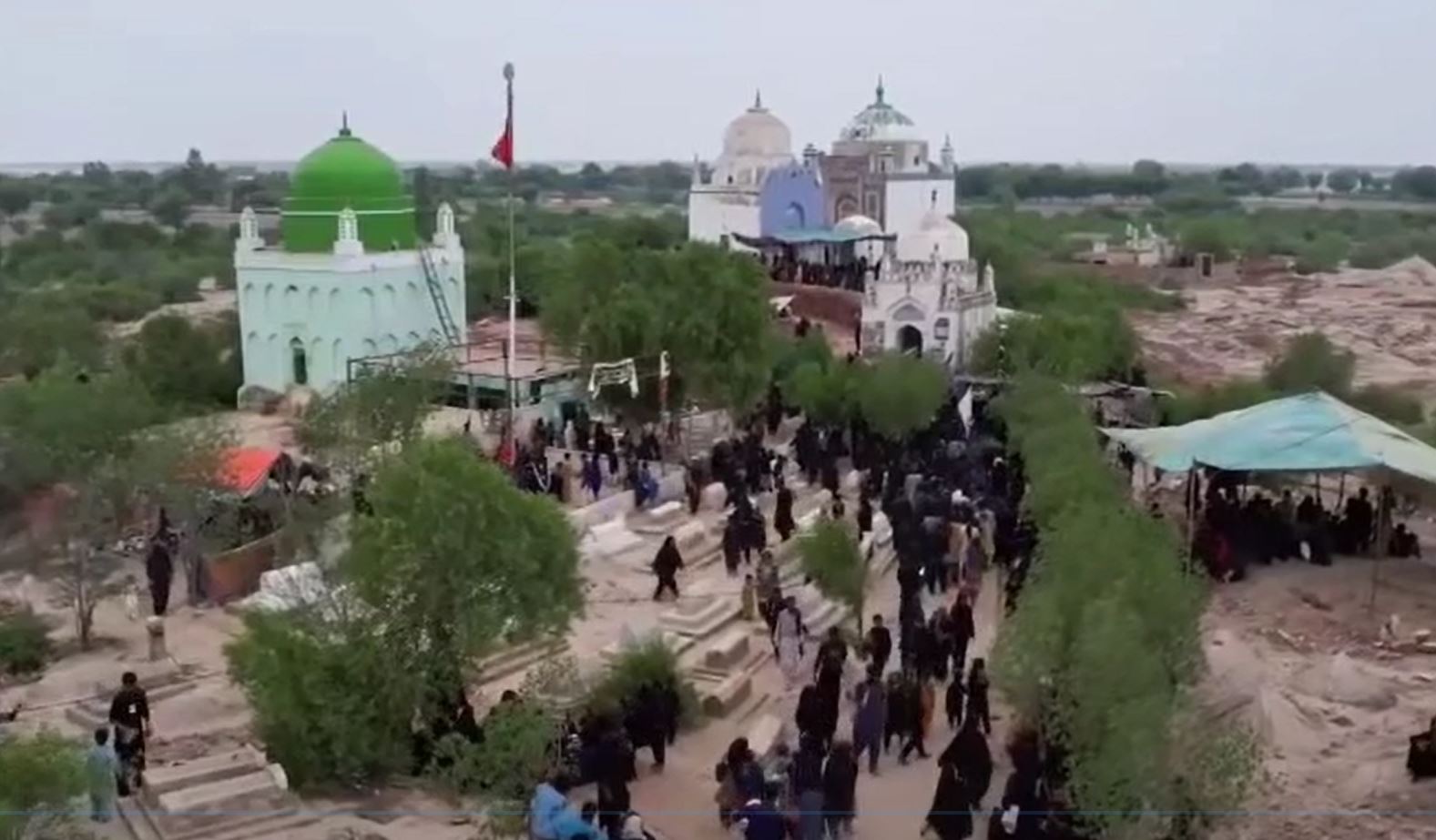 Video: Thousands attend Arbaeen mourning in historical place of Agham Kot, Sindh, Pakistan