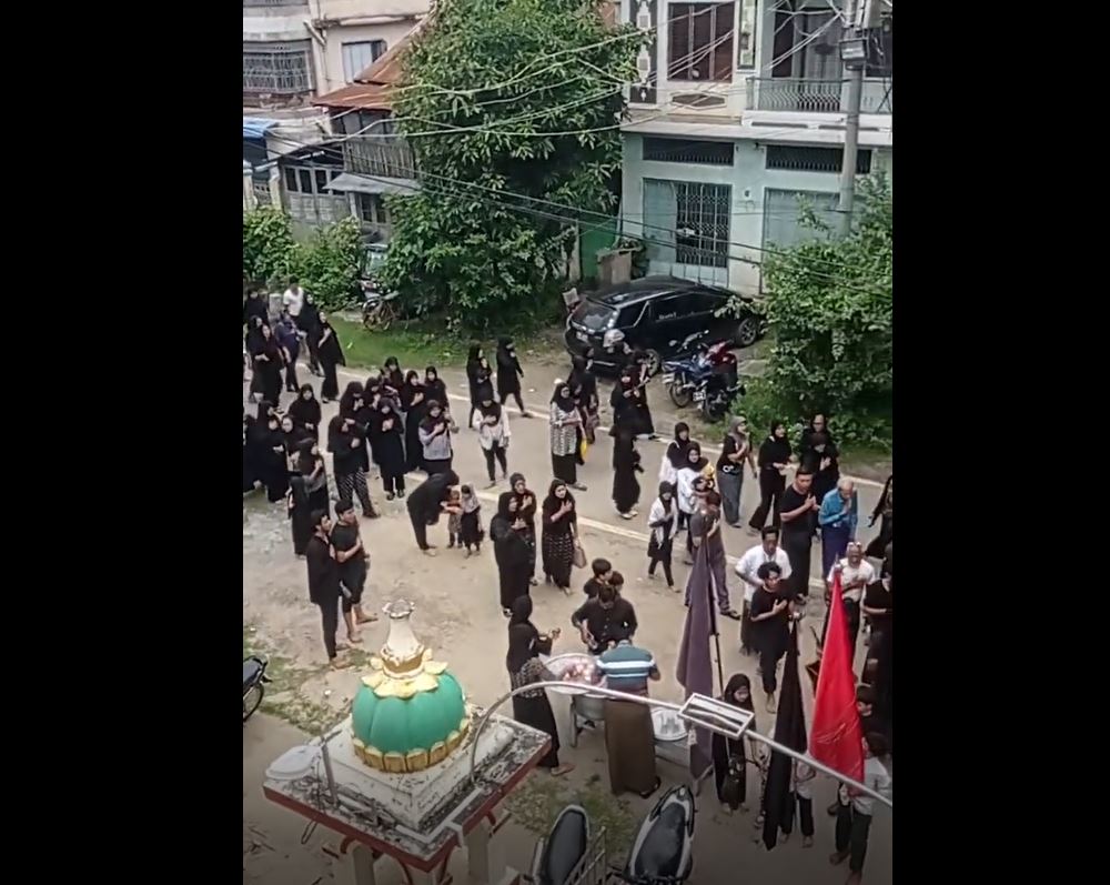 Video: Arbaeen procession in Pyay town, Myanmar 1446-2024