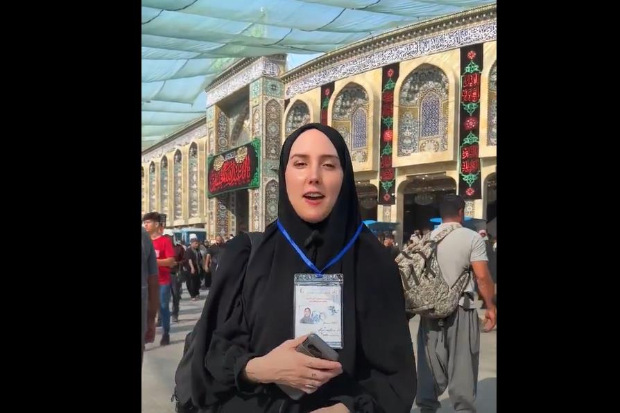 فيديو |صحفية أمريكية تتحدّث عن تجربتها الرائعة في رحلتها بالأربعين من النجف الى كربلاء