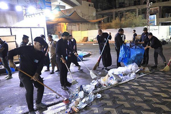 Operation to clean Karbala’s Bain-ul-Haramain begins after end of Arbaeen procession