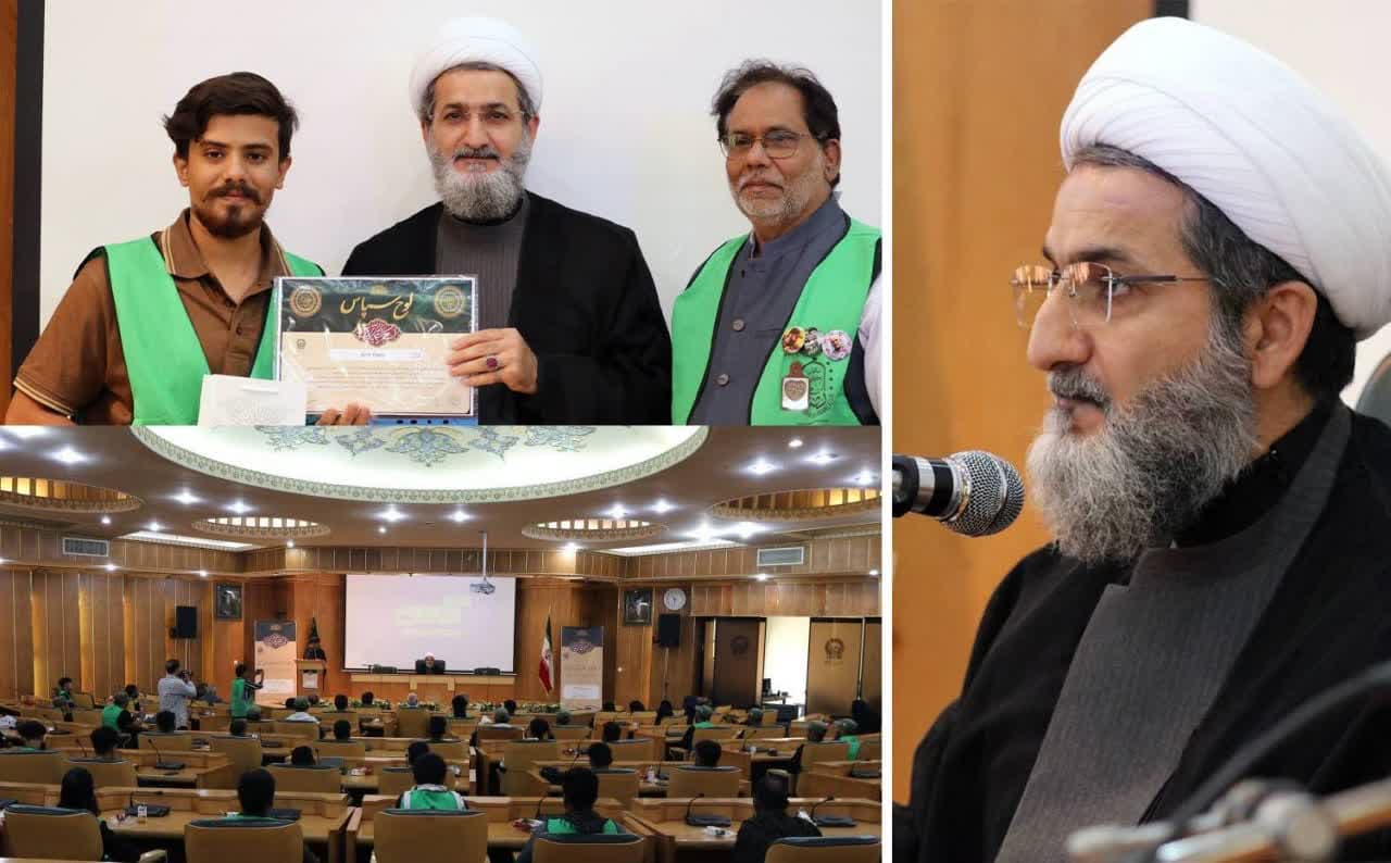 إقامة مراسم تجمع لتکریم خدمة الأربعین الحسیني الباکستانیین