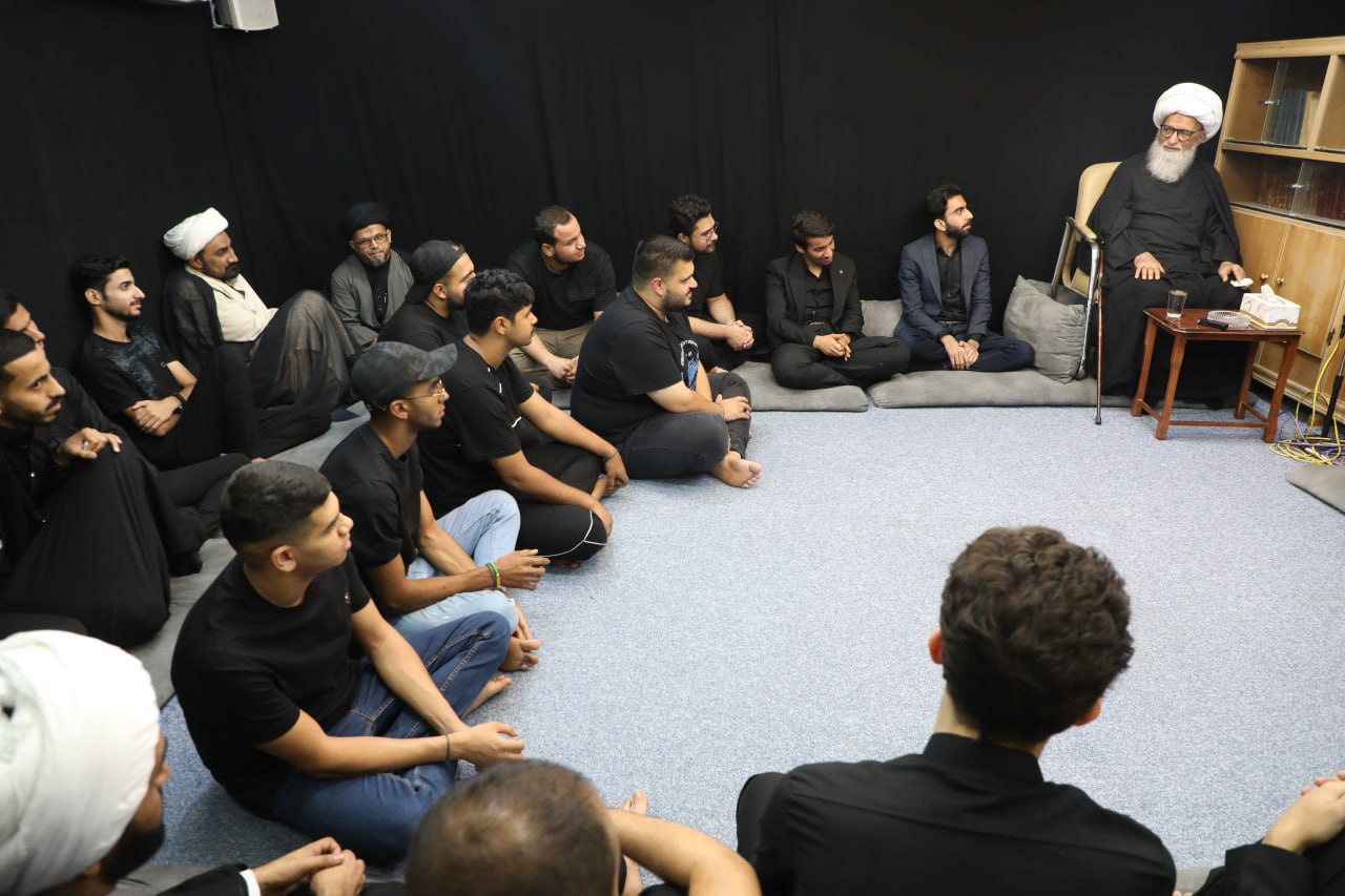 آية الله النجفي يؤكد أهمية التعلم ‏والتقدم ‏بالمشوار العلمي