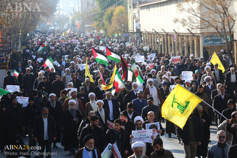 Iranians rally against Israeli atrocities, silence of supporters