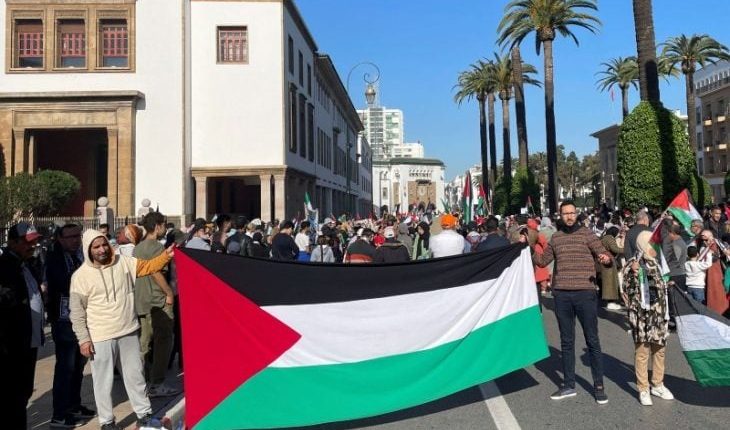 Thousands of Moroccans demand cessation of normalization in solidarity with Gaza