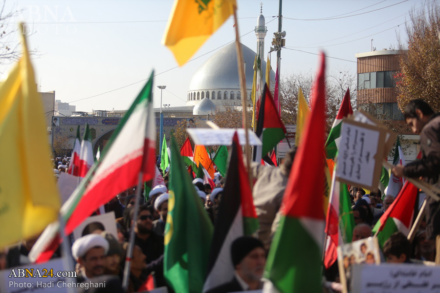 Photos: People in Qom rally in Support of Palestine and Lebanon