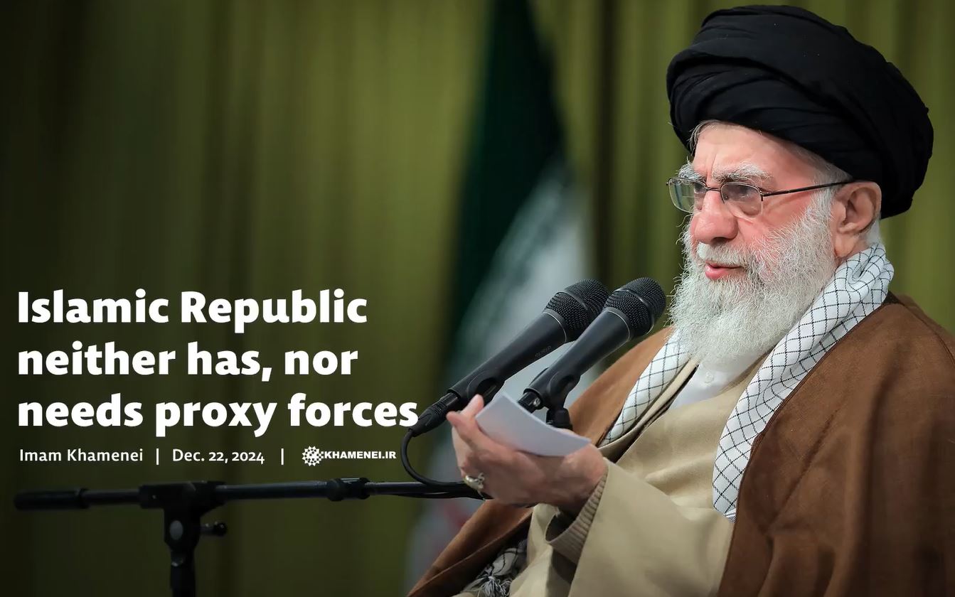 Video: Islamic Republic neither has, nor needs proxy forces - Imam Khamenei