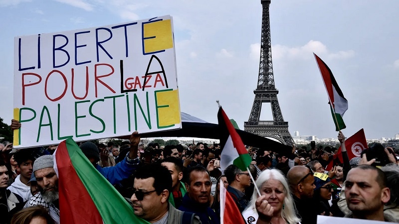 Wafaransa waandamana kupinga uungaji mkono wa serikali ya Ufaransa kwa Israel