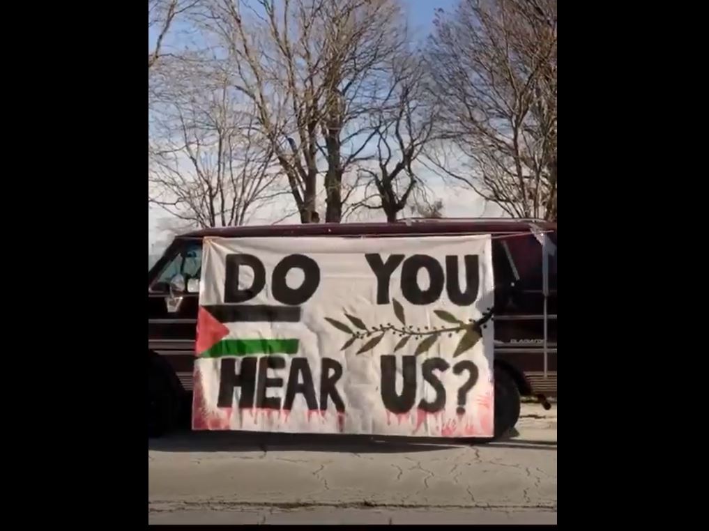 Video: Pro-Palestine activists in Chicago held a car rally to protest against Israeli genocide in Gaza