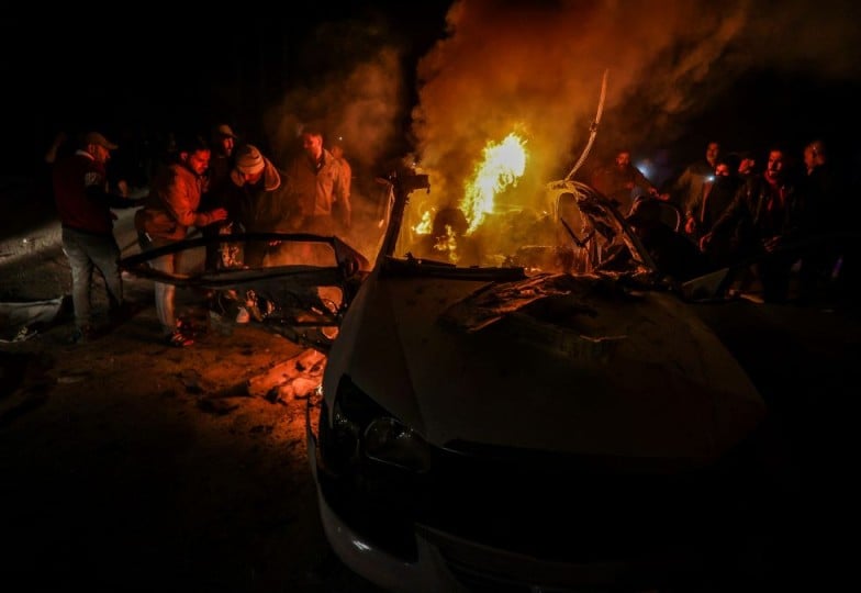Five Palestinian aid guards martyred in Israeli airstrike on Gaza