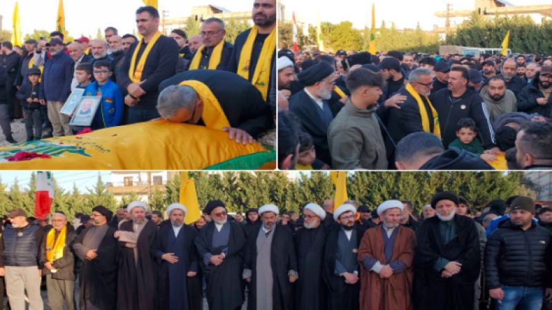 فيديو | مشاهد من تشييع الشهيد المجاهد جعفر علي فنيش "مهدي" في بلدة معروب الجنوبية