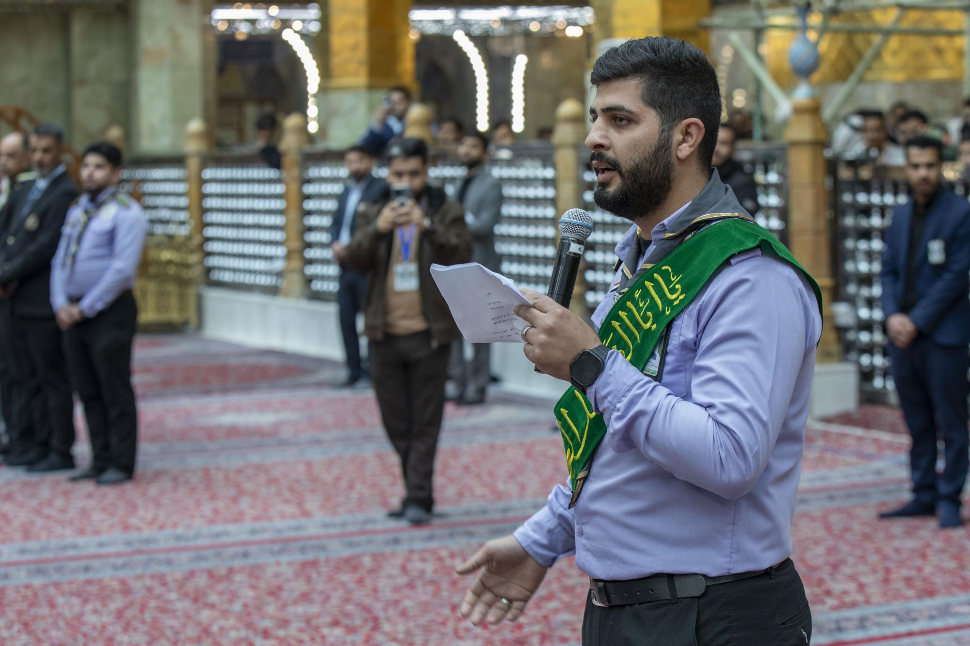 +1000 participants chant Scout Promise at shrine of Aba al-Fadl al-Abbas (+Photos)