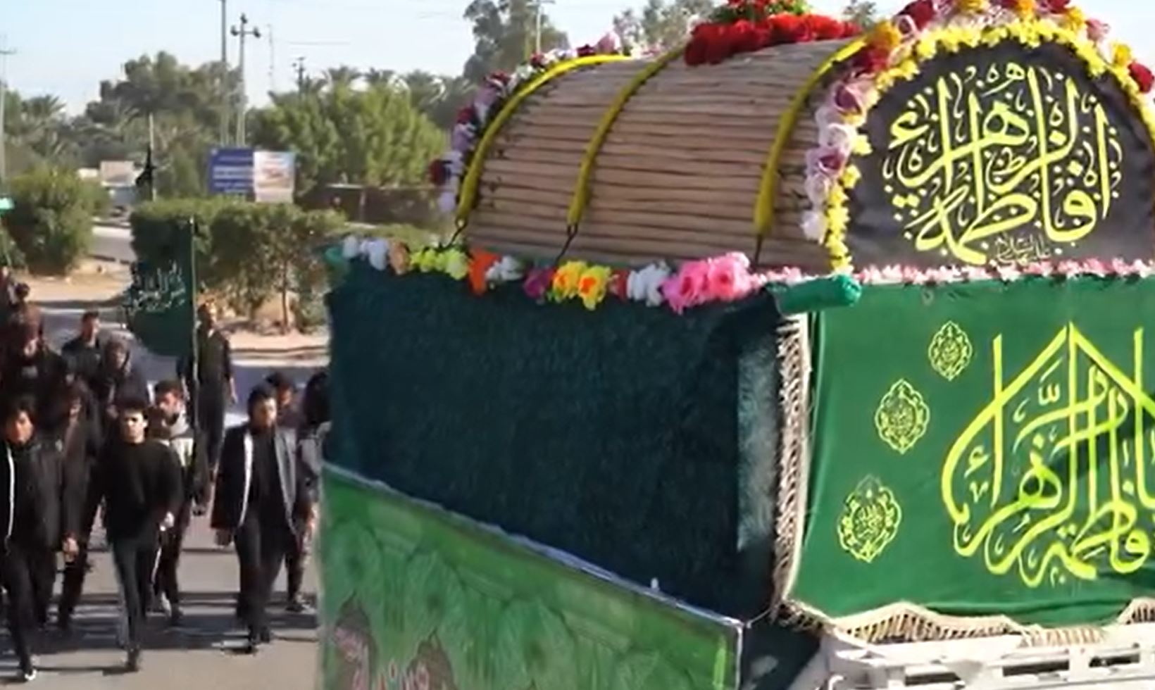 Videos: Al-Fatimiya big procession from Hamza to Ghammas road, Iraq 