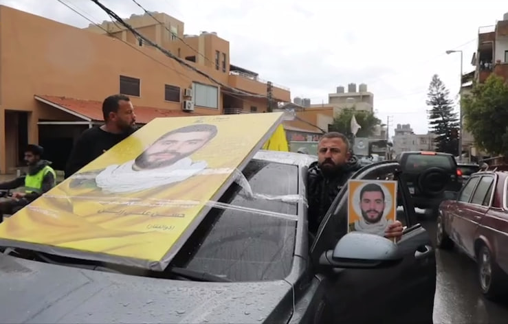 فیديو | مشاهد من تشيع الشهيدين  رضا سليم عواضة وحسن علي زين في بلدة برج الشمالي الجنوبي
