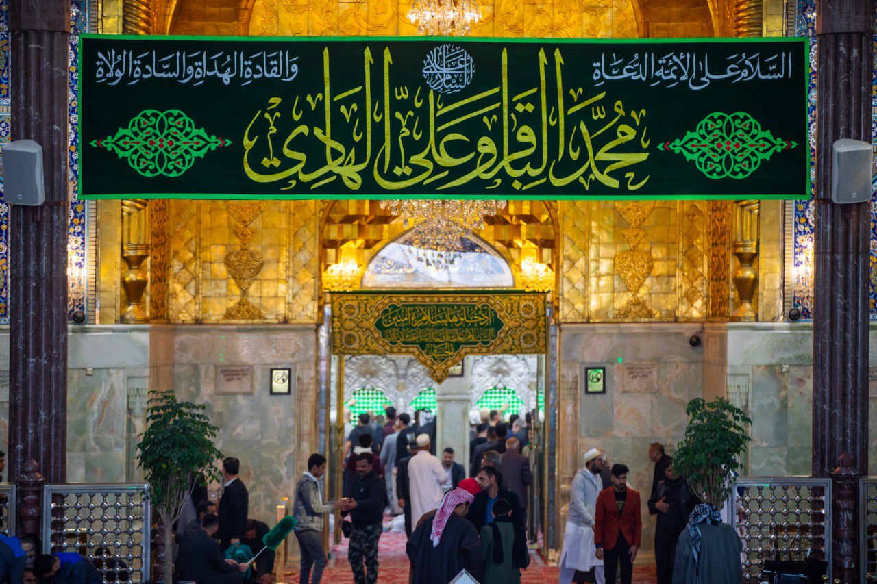 Photos: Imam Hussain holy shrine covered in green on auspicious birth of Imam Muhammad Al-Baqir