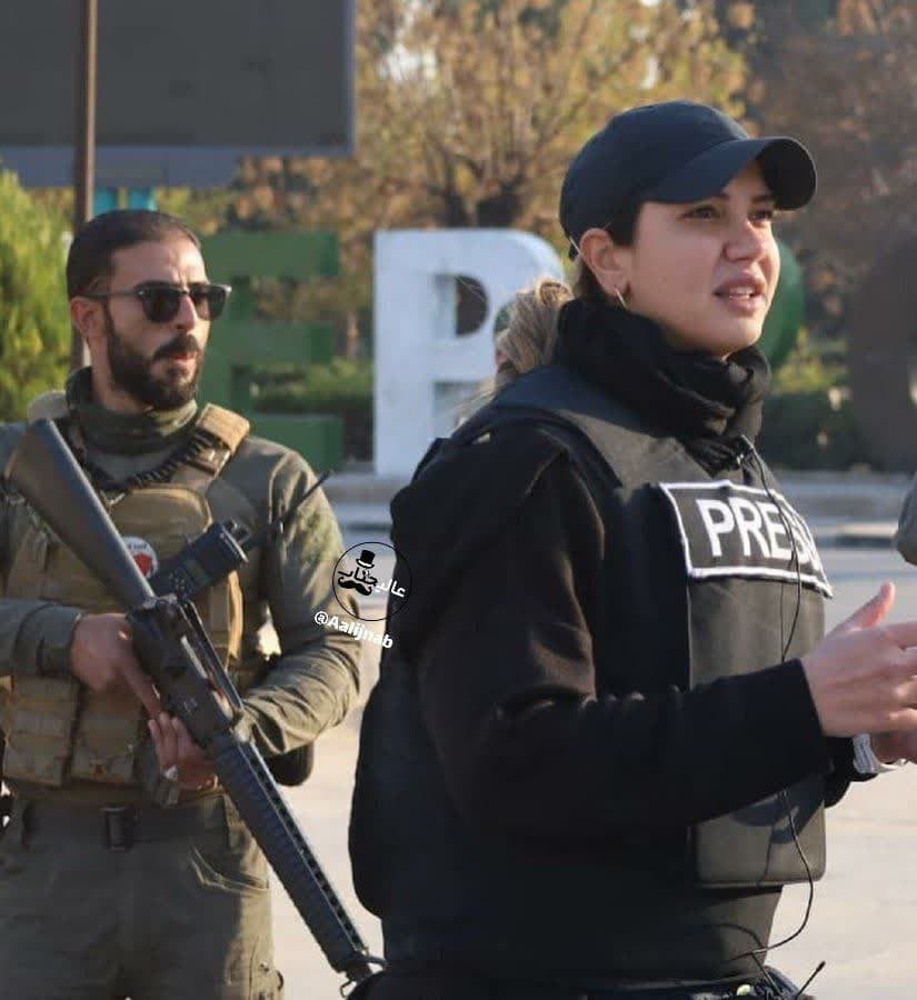 Tartışmalı Kadın Gazeteci, HTŞ'ın Yanında +Foto