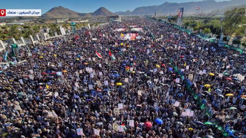 Yemeni protesters voice support for Palestinians