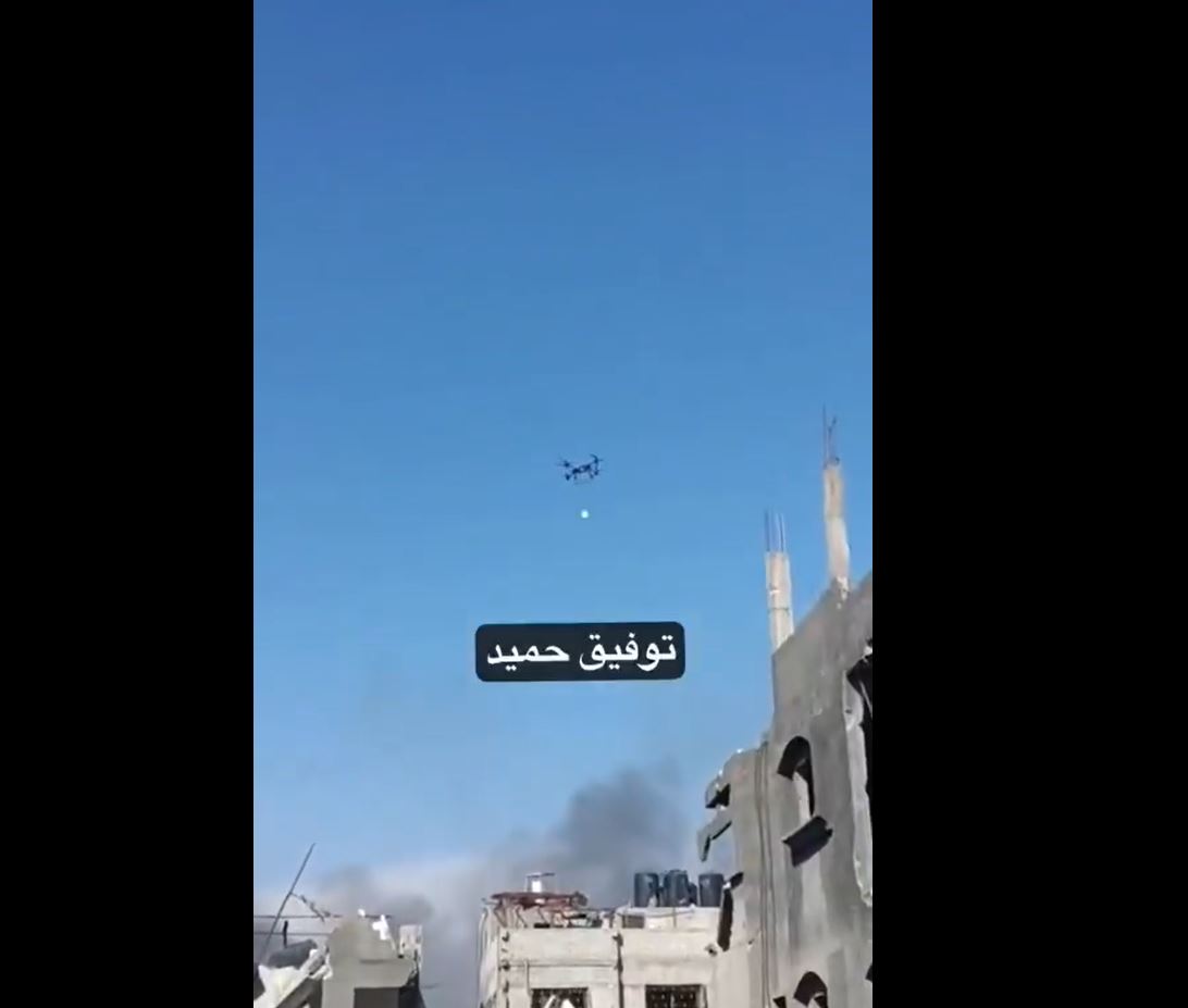 Footage documents moment an Israeli drone drops bombs on Palestinian homes in Beit Lahiya, northern Gaza 