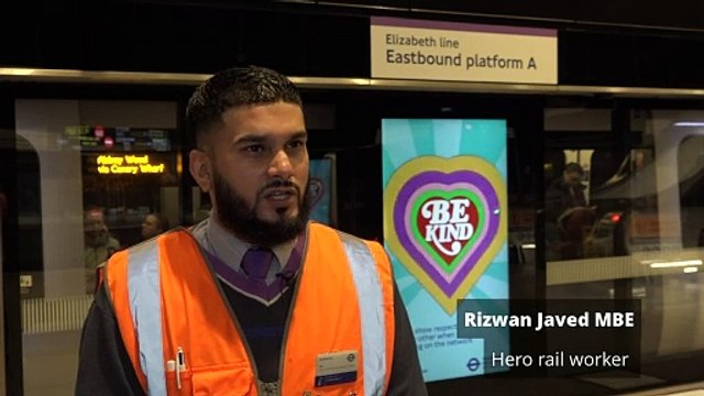  British Muslim rail worker 'Rizwan Javed' keeps raising mental health awareness after saving 29 lives