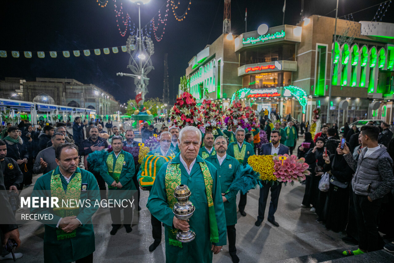 Photos: Imam Hussein shrine decorated with flowers