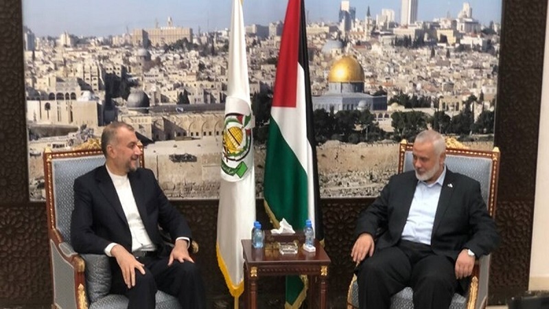 Iran FM, Hamas leader discuss developments in region and Gaza