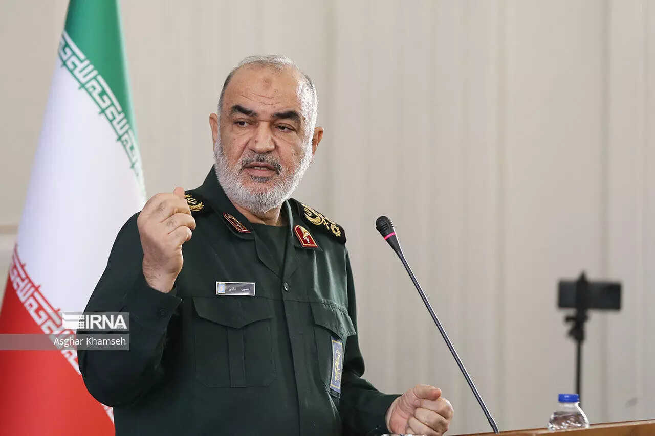 Major General Salami: Long-range ballistic missile fired from an IRGC warship