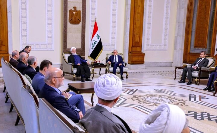 "رئيس القضاء الإيراني والرئيس العراقي" يؤكدان على دور البلدين المؤثر في المنطقة
