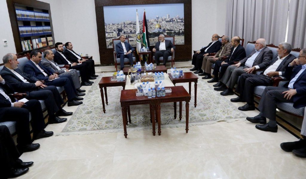 Hamas leader discusses Gaza developments with Iranian Foreign Minister