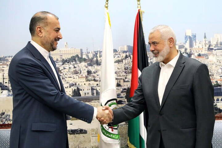 Iran FM to Haniyeh: No foreign dictates on Palestinians