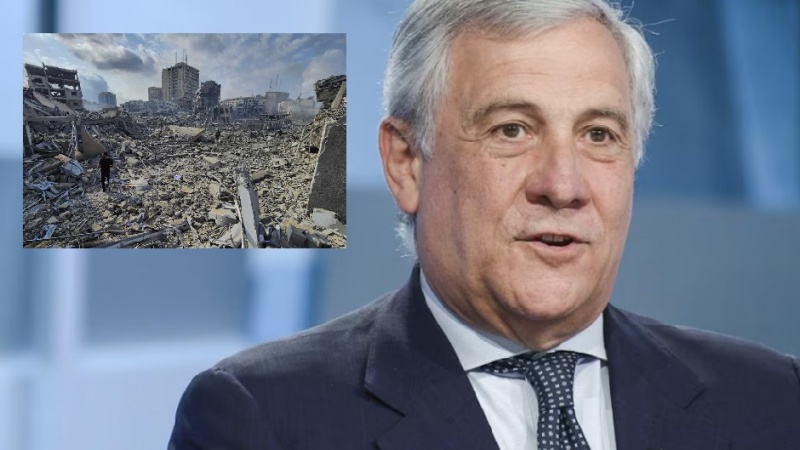 Italia, Tajani critica operato Israele a Gaza: "eccessivo e sproporzionato"
